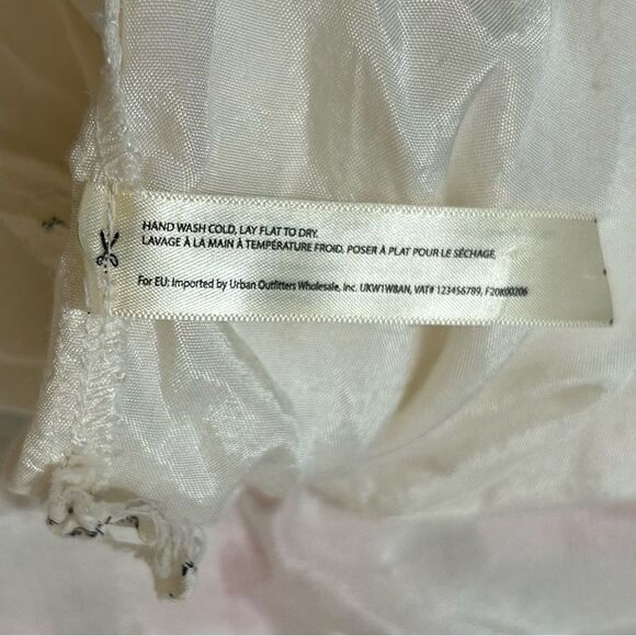 Free People Diana Convertible Dress Skirt M Pink Brown Check Gingham Cottagecore - Picture 6 of 13